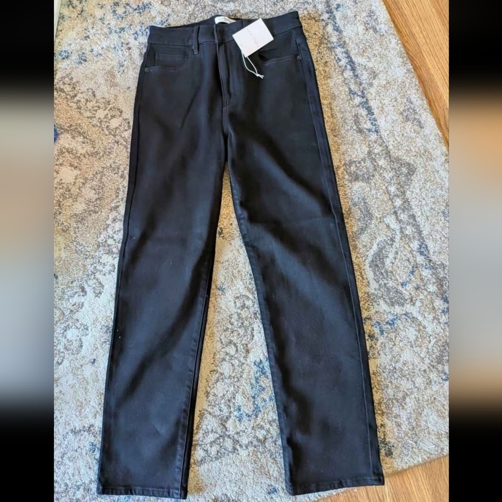 CJLA Chrissy Black Straight Leg Jeans